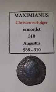 Maximianus Augustus 286 - 310 Römische Münze - Bild 1 von 2