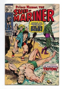 THE SUB-MARINER #18 VF 8.0 MARVEL COMICS 1969 - Foto 1 di 2