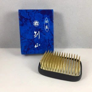 Japanese Ikebana Kenzan 2-5/8" x 1-7/8" Rectangular Rubber Ring Needle Pin Frog - Picture 1 of 7