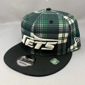 New Era 9Fifty New York Jets Snapback Hat Plaid Green Black Adjustable Size - Picture 1 of 8