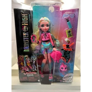 Monster High Doll Lagoona Blue Pet Pink Cotton Candy Colored Hair G3 NEW - Picture 1 of 5