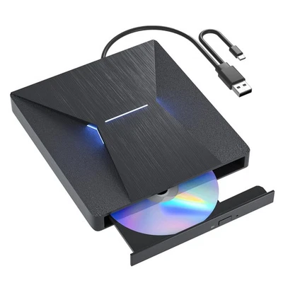 USB 3.0 and Type-C External Bluray Drive, External Bluray CD DVD Burner and b... - Image 1 of 4