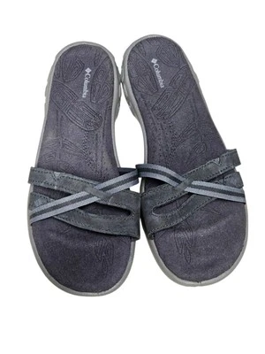Sandalias sin cordones Columbia para mujer talla 8 cómodas elásticas gris oscuro Foto 1 de 4