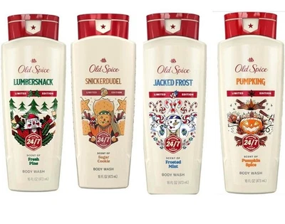 Old Spice 男士沐浴露,Holidudes 假日版,24/7 假日 4 合 1 — 第 1/4 张图片