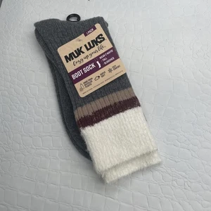 Muk Luks Damen Stiefelsocken Größe 6-10. Super weich - aus recyceltem Kunststoff Neu mit Etikett - Bild 1 von 9