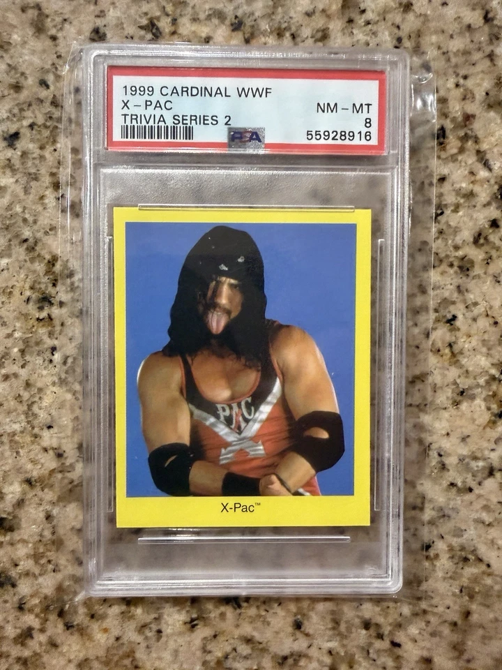 1999 Cardinal WWF X-PAC Trivia series 2 PSA 8 NM-MT - Image 1 of 1