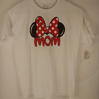 Camiseta Disney Minnie Mouse Orejas y Cinta Blanca Manga Corta 'MAMÁ' Talla 2X Nueva con Etiquetas Foto 1 de 4