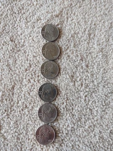 2022-23 American Quarter Error Lot, Die Chip Errors, 6 Coin Lot - Bild 1 von 7