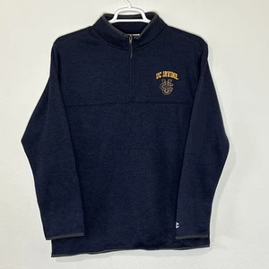 UC Irvine Champion UCI 1/4 Zip Sweatshirt Navy Blue Mens Large Pullover - Picture 1 of 5