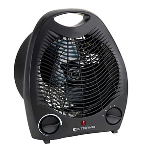 Starke Electric Fan Heater Black 2000W Portable Thermostat Room Floor Table Desk - Picture 1 of 4