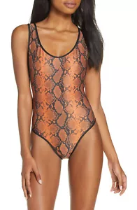 TOPSHOP Scoop Neck One Piece Swimsuit bikini Swimwear Bathing Suit Sz 6 - Picture 1 of 7