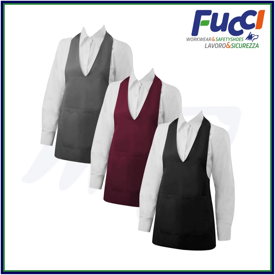 GREMBIULE PETTORINA DA CUCINA BAR CHEF COOKING RISTORAZIONE BARBECUE UOMO DONNA  - Immagine 1 di 1