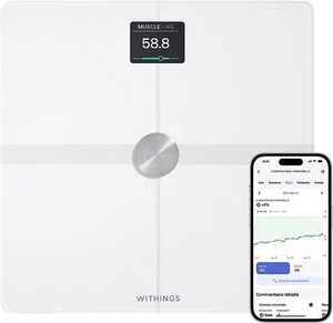 WITHINGS Body Smart - Balance connectée WIFI pèse-personne impédancemètre Blanc - Photo 1/6