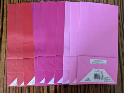 Lote de 14 Bolsas de Regalo de Papel de Fiesta Magenta Rosa Rojo Sello - Vacaciones San Valentín Foto 1 de 2