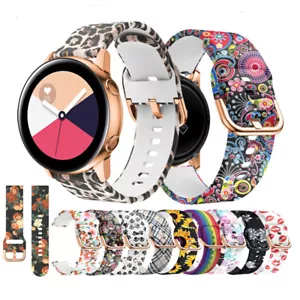 For Samsung Galaxy Watch 3 4 5 Gen Pro Active 1 2 Silicone Watch Band Strap - Picture 1 of 36