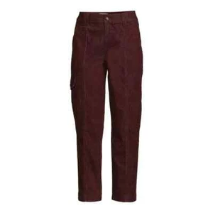 TIME AND TRU - VARIOUS SIZES - Corduroy Rustic Red Utility Pants-27" Inseam-NEW! - Picture 1 of 4