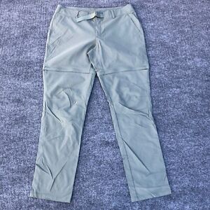North Face Womens Paramount Convertible Mid Rise Pants Light Green SIze 14 Long