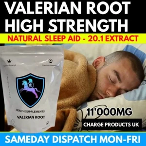 Improve Sleep Valerian Root Extract 11'000mg Capsules - Natural Sleep Supplement - Picture 1 of 6