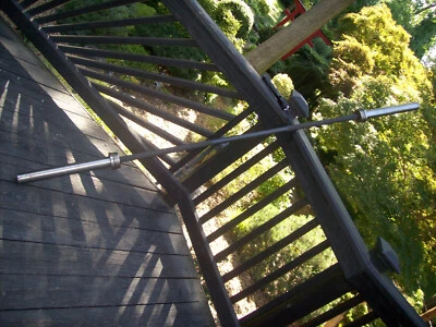 YORK BARBELL 7ft. OLYMPIC SPLIT-SLEEVE BAR Bodybuilding STRONGMAN Fitness GYM - Image 1 of 4