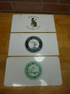 3 COUNTRY GOLF CLUB VANITY LICENSE PLATES SIGNS HIGHLANDS GREEN VALLEY OLD MARSH - Picture 1 of 8