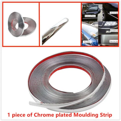 Chrome plated Moulding Strip,High quality Soft PVC + 3M Adhesive Tape - Image 1 of 4