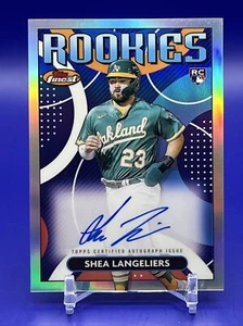 SHEA LANGELIERS ROOKIE DESIGN AUTO REFRAKTOR 2023 Topps feinste #RDA-SL ATHLETIK - Bild 1 von 2