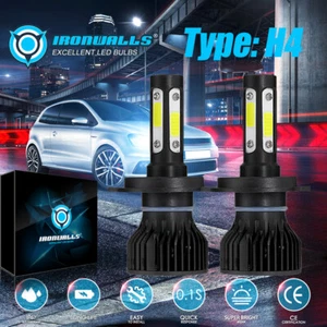 LED Headlight Kit H4 HB2 9003 6500K Hi/Low Bulbs for HONDA CIVIC 1992-2002 2003 - Bild 1 von 12