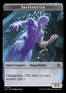 Shapeshifter (3/2) MTG Commander Lost Caverns Ixalan Token NM x4 - Magic Card - Picture 1 of 1
