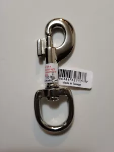 3 1/2"" Druckknopf/Clip Haken mit 3/4"" drehbarer Öse. Zinkdruckguss Leine Reparatur, Blei. - Bild 1 von 6