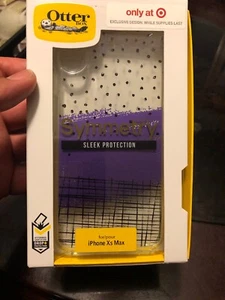 OtterBox Apple iPhone XS Max Symmetry Clear Case - Hand Doodle - Picture 1 of 3