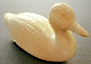 Vintage Celluloid White Duck Shaker Rattle Figurine Toy Classic - Picture 1 of 7