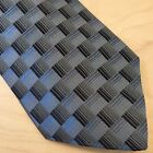 Paul Dione Geometric Square Cube Multi Print Classic Executive Men?S Silk Tie