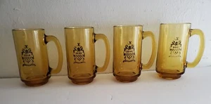 4 Stück Bierkrug Glas "NE INCAUTUS FUTURI"  - Bild 1 von 9