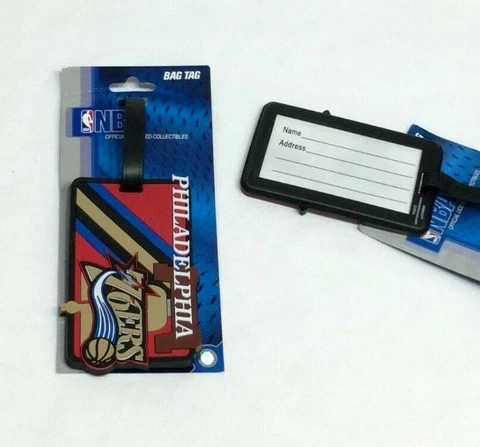 NBA Philadelphia 76ers Luggage Tag Travel Bag ID Golf Tag FREESHIP Cover
