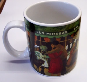 California Pantry Classic Ceramics Cafe 2002 Mug Italian Les Mimosas Italy 16oz - Picture 1 of 6