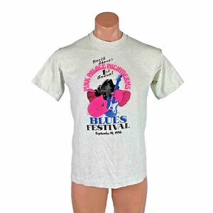 Vtg 1996 North Shore's Pink Palace Pachyderms Blues Festival t-shirt M Neon USA - Picture 1 of 9
