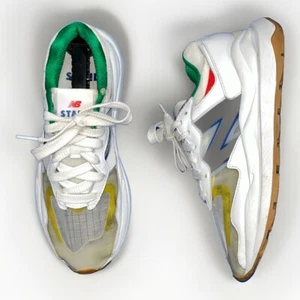 MEN'S STAUD X New Balance 57/40 M5740SR WHITE SNEAKERS SIZE 7.5 RUNNING COURSE - Picture 1 of 9