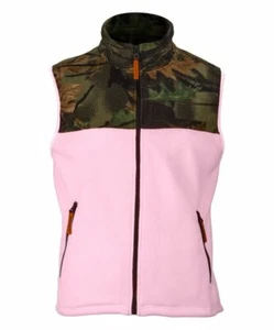 Chaleco polar de caza camuflaje rosa TrailCrest chaleco sin mangas para mujer S-L - Imagen 1 de 4