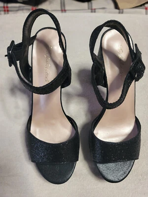 Pleaser Fabulicious Lunar Celestial Empire Tacones Negro Brillo EE. UU. Talla 8 NUEVO Foto 1 de 4