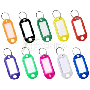 10 Flexible Schlüsselanhänger Mit Seitlichem Einschub Und Ring - Bild 1 von 1