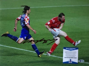 WAYNE ROONEY SIGNED TEAM ENGLAND BECKETT AUTO COA PHOTO DERBY COUNTY DC UNITED - Picture 1 of 2