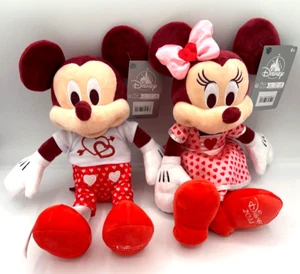 Disney Mickey & Minnie Mouse 2024 Valentines Set Plush New with Tags - Picture 1 of 3