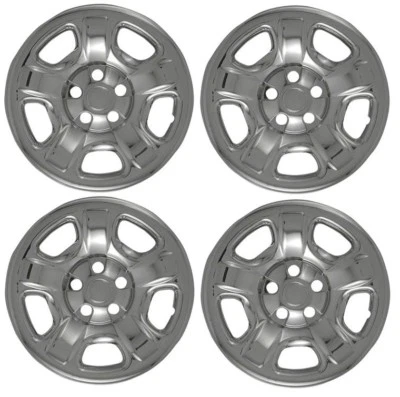 NUEVO JUEGO DE CUBIERTAS DE TAPACUBOS 16" CROMADAS para rueda de acero Jeep Liberty 2002-2007 Foto 1 de 2