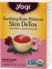 Sachets à base de plantes thé Yogi (détox de la peau d'hibiscus rose), 16 pièces