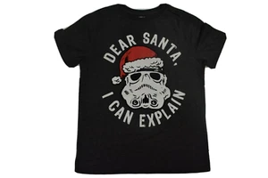 Star Wars Youth Boys Dear Santa, I Can Explain Stormtrooper Shirt New M (7-8) - Picture 1 of 5