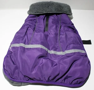 Dog Jacket Coat Clothes LARGE Fleece Lined Windproof Reflective 17" Back Length - Picture 1 of 5
