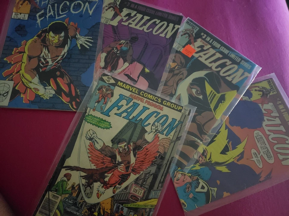 THE FALCON #s 1 - 4:  Complete Limited Series (Marvel, 1983 - 1984) & #49 1979 - Image 1 of 4