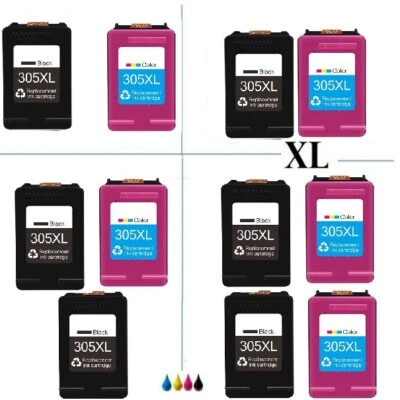 ILLICOENCRE Cartouches encre compatibles HP DeskJet Plus 4130 e 41324140 4152 305 XL 24/48h