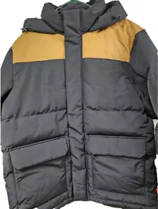 Levi Strauss Mens Hooded Puffer Winter Jacket Large NEW with tags - Picture 1 of 10