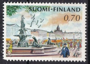 Finland 1973 Market & Mermaid Fountain 70p, MNH sc#466 - Picture 1 of 1
